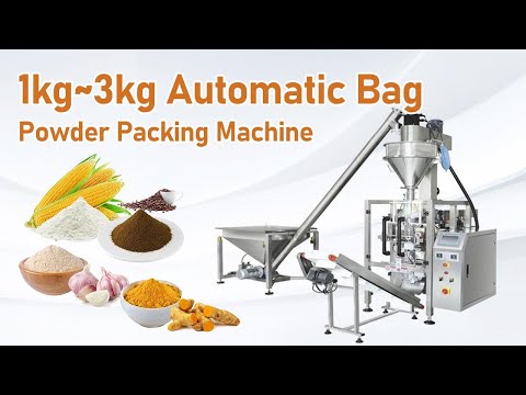 Mesin pembungkusan kantung serbuk automatik 1kg-3kg | mesin vffs