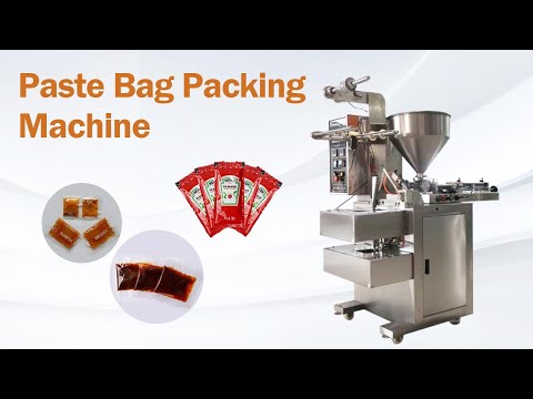 Paste bag packing machine | tomato sauce, chili oil, honey, salad dressing, jam, shampoo, lotion