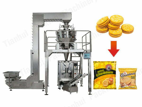 multi-head combination weigher packing machine for biscuit
