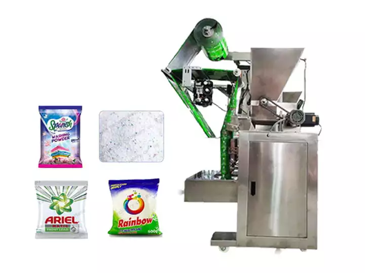 Máquina de embalagem de detergente em pó