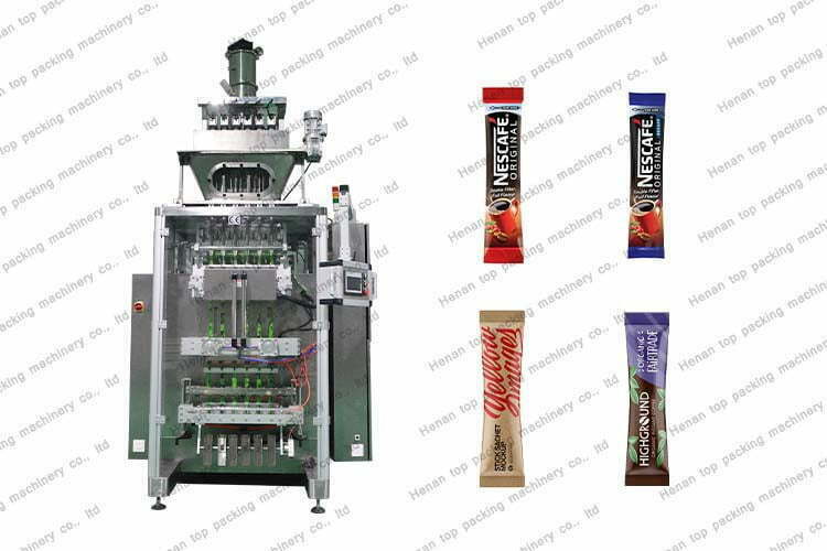 Multi-lane stick bag coffee powder packing equipment