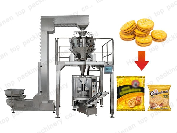 Mehrkopfwaagen-Verpackungsanlage für Kekse