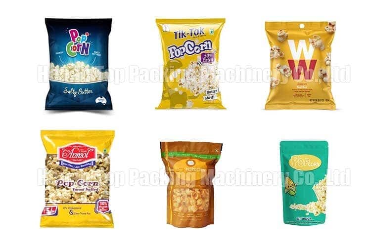 Popcorn packaging types