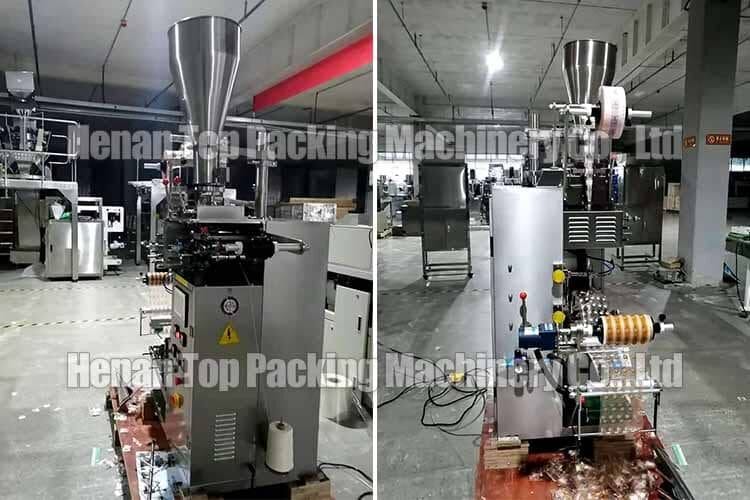 the side display of inner and outer tea bag packing equipment