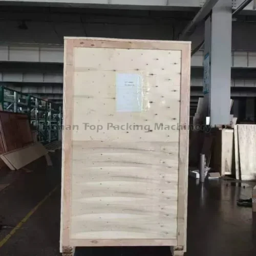 máquina de embalagem de sachês de pó em caixas de madeira