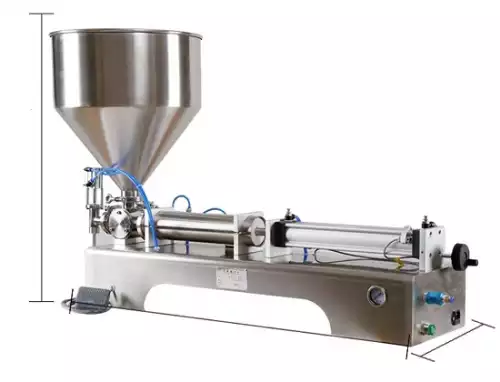 Semi-filling paste machine