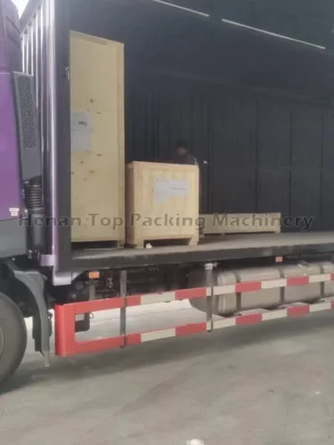 Packing machine ready to deliver