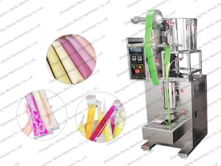Máquina automática de embalar pirulito/gelado em pau-pique