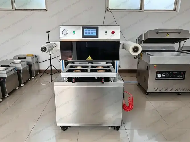 Ticari vakum tepsi mühürleme makinesi ile cilt ambalajı