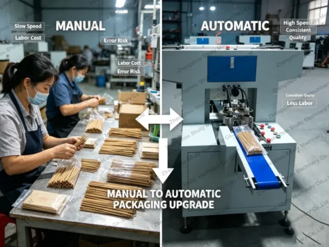 Manual to automatic packaging upgrade