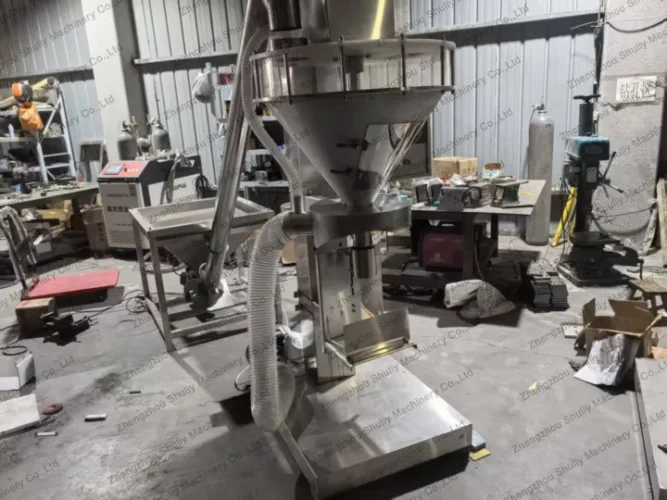 Semi-automatic cement powder packing machine